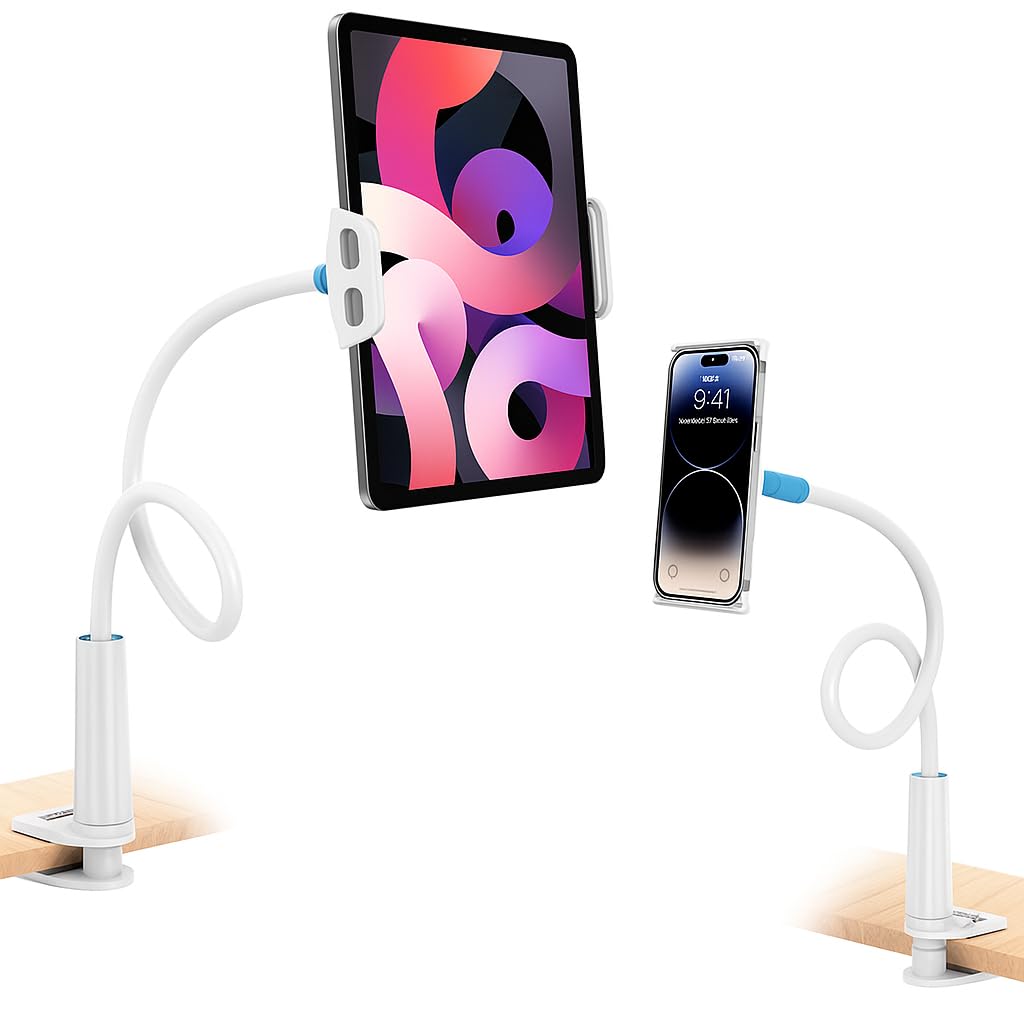 Xtore Universal Mobile & Tablet Holder 360° Rotating Stand for Desk and Tabletop Use